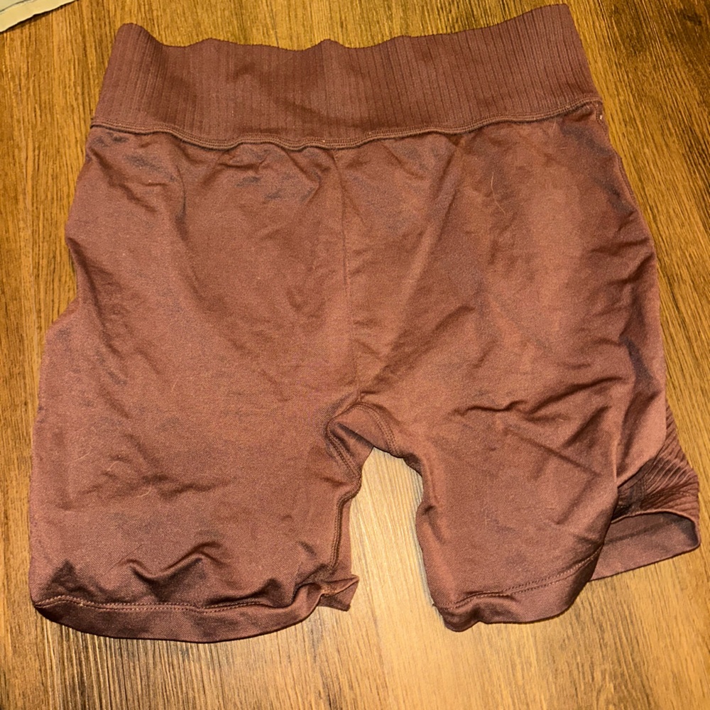 Brown Seamless Shorts